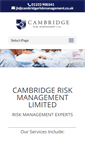 Mobile Screenshot of cambridgeriskmanagement.com