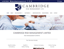 Tablet Screenshot of cambridgeriskmanagement.com